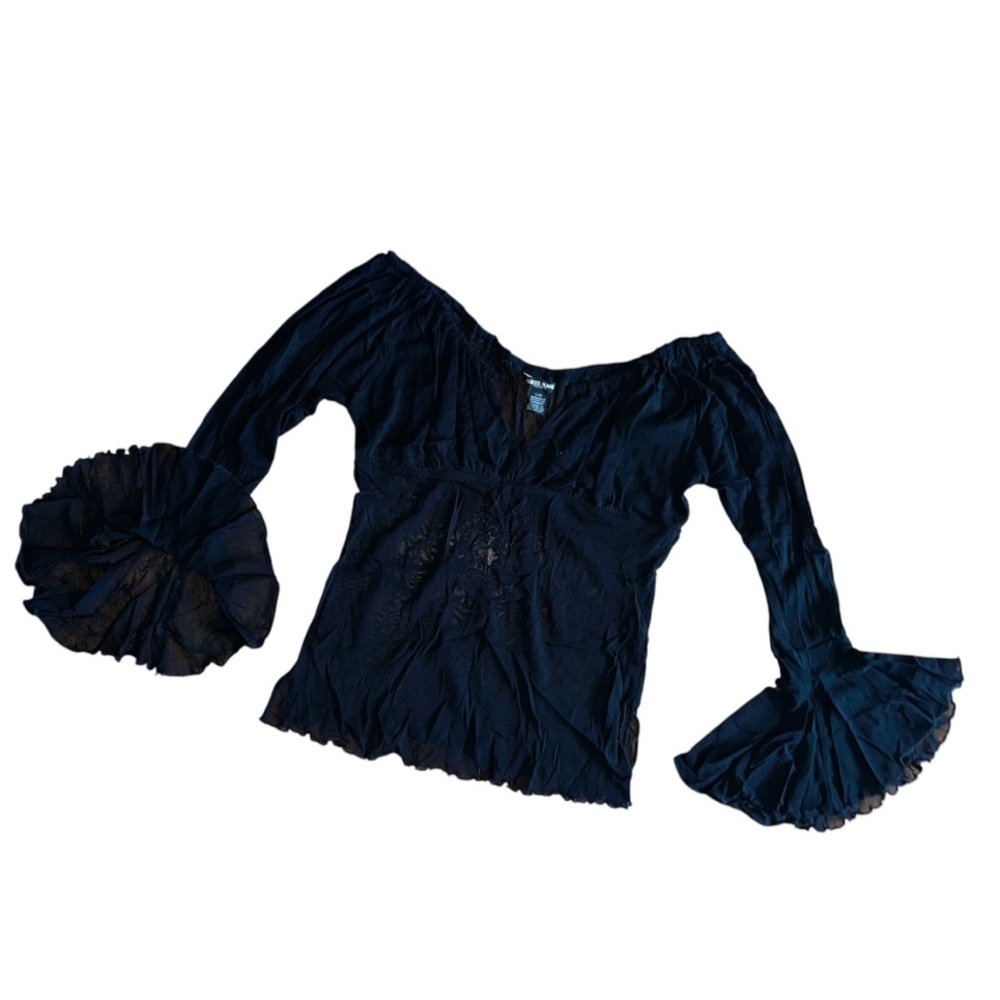 Guess Jeans black sheer top